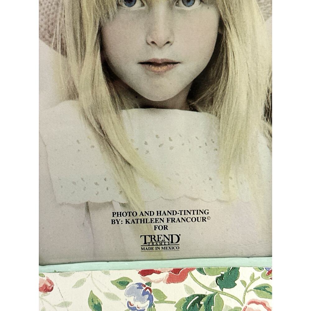 Trend Cerames Mexico Floral 8x10 Picture Frame Ceramic Vintage - Picture 4 of 5